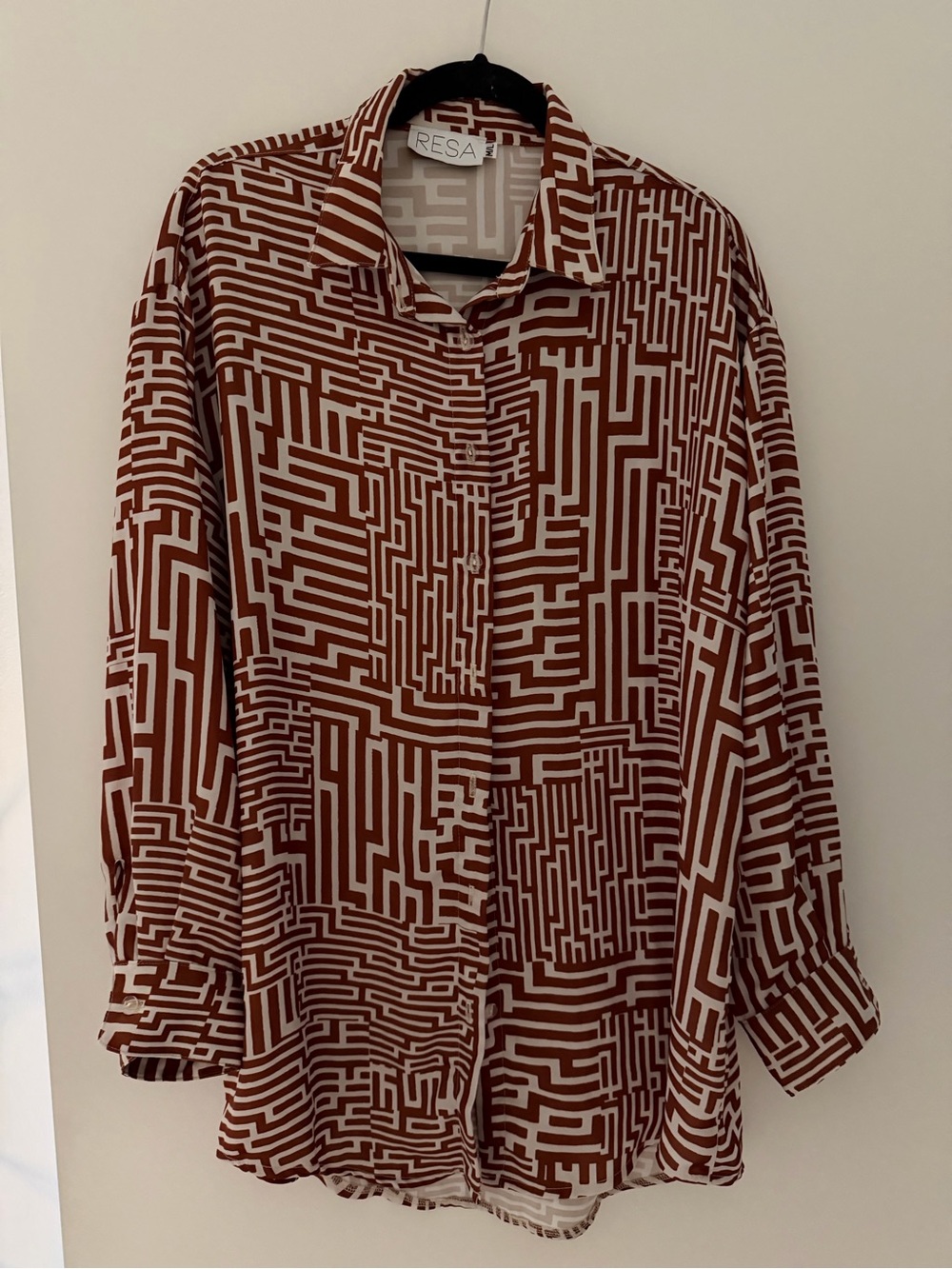 RESA Matching cover up set, button up shirt and shorts